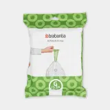Мешки для мусора Brabantia размер G, 23-30 л, 40 шт., белые — фото 1
