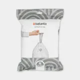 Мешки для мусора Brabantia размер H, 50-60 л, 40 шт., белые — фото 1