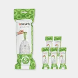Мешки для мусора Brabantia размер G, 23-30 л, 6 x 20 шт., белые — фото 1