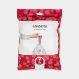 Мешки для мусора Brabantia размер Y, 20 л, 40 шт., белые — фото 1