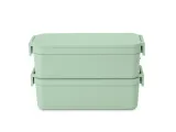 Ланч-бокс высокий Brabantia Make & Take Bento, 21,4 × 7,9 × 12,9 см, для работы и поездок, нефритово-зелёный — фото 1