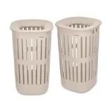 Набор из двух корзин для белья Brabantia Collect-It 55 л бежевый с крышкой — фото 1