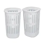 Набор из двух корзин для белья Brabantia Collect-It 55 л белый с крышкой — фото 1
