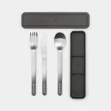 Набор столовых приборов Brabantia Make & Take 3 предмета в футляре, Dark Grey — фото 1