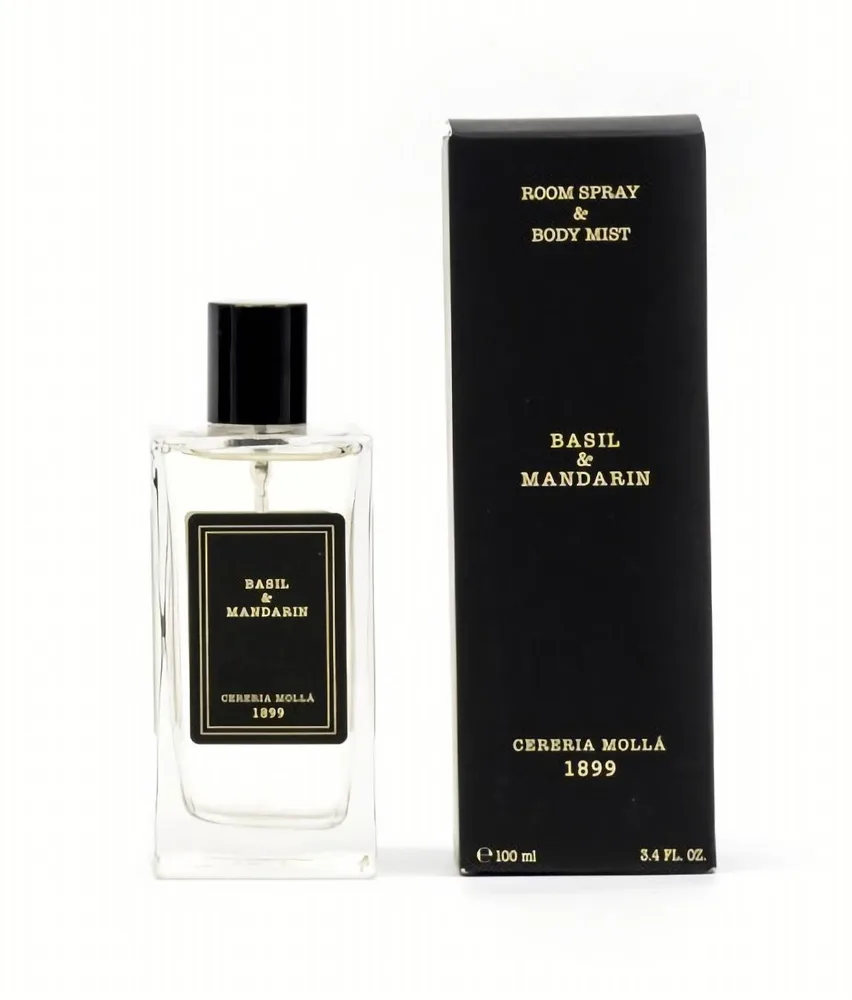 Спрей ароматический 2 в 1 Cereria Molla Premium Cosmetica Basil & Mandarin 100 мл