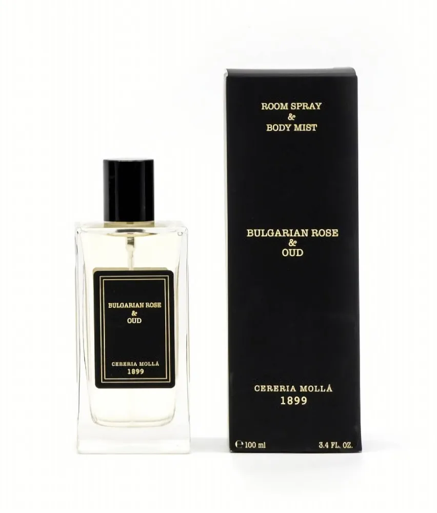Спрей ароматический 2 в 1 Cereria Molla Premium Cosmetica Bulgarian Rose & Oud 100 мл