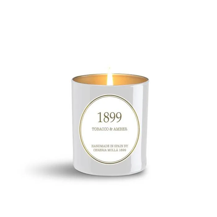 Свеча ароматическая Cereria Molla Premium Tobacco & Amber табак и янтарь 230 г