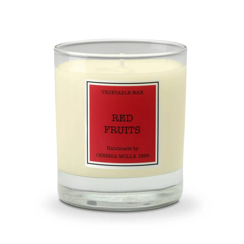 Ароматическая свеча Cereria Molla Santiago Red Fruits 230 г, аромат цитрусов, белых цветов и рома