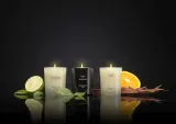 Набор из 3 маленьких ароматических свечей Cereria Molla Boutique Bergamotto di Calabria, Basil & Mandarin, Velvet Wood — фото 6