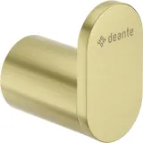 Одинарный крючок для ванной Deante Round, золотой шлифованный, нержавеющая сталь, 50 мм — фото 1