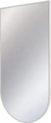 Зеркало подвесное асимметричное Deante Silia в алюминиевой раме, bianco, 500 x 1000 мм