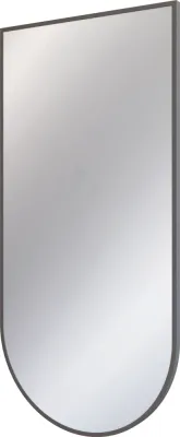 Зеркало подвесное асимметричное Deante Silia в алюминиевой раме, titanium, 500 x 1000 мм