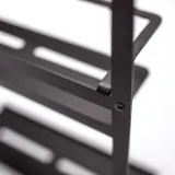 Полка навесная для душевой кабины типа A Deante Mokko nero, сталь, с крючками, матовая — фото 3