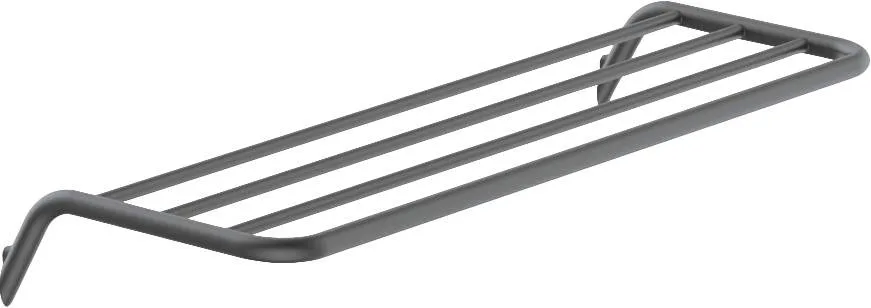 Полка ребристая настенная Deante Silia titanium, латунь, PVD, 616 мм, шлифованная