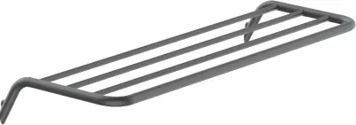 Полка ребристая настенная Deante Silia titanium, латунь, PVD, 616 мм, шлифованная