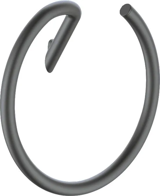 Настенный держатель для полотенца Deante Silia, круглый, titanium, латунь, 226 мм