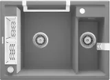 Набор аксессуаров для мойки Deante MAGNETIC bianco: крючок, релинг, корзины, нержавеющая сталь — фото 3
