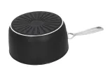 Сотейник Demeyere Alu Pro 5 18 см, 2 л, антипригарное покрытие Duraglide Titanium, кованый алюминий, для индукции, чёрный — фото 3