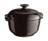 Кастрюля для риса Emile Henry керамическая Flame 2,24 л, 25,5 x 20,5 см, чёрная — фото 1