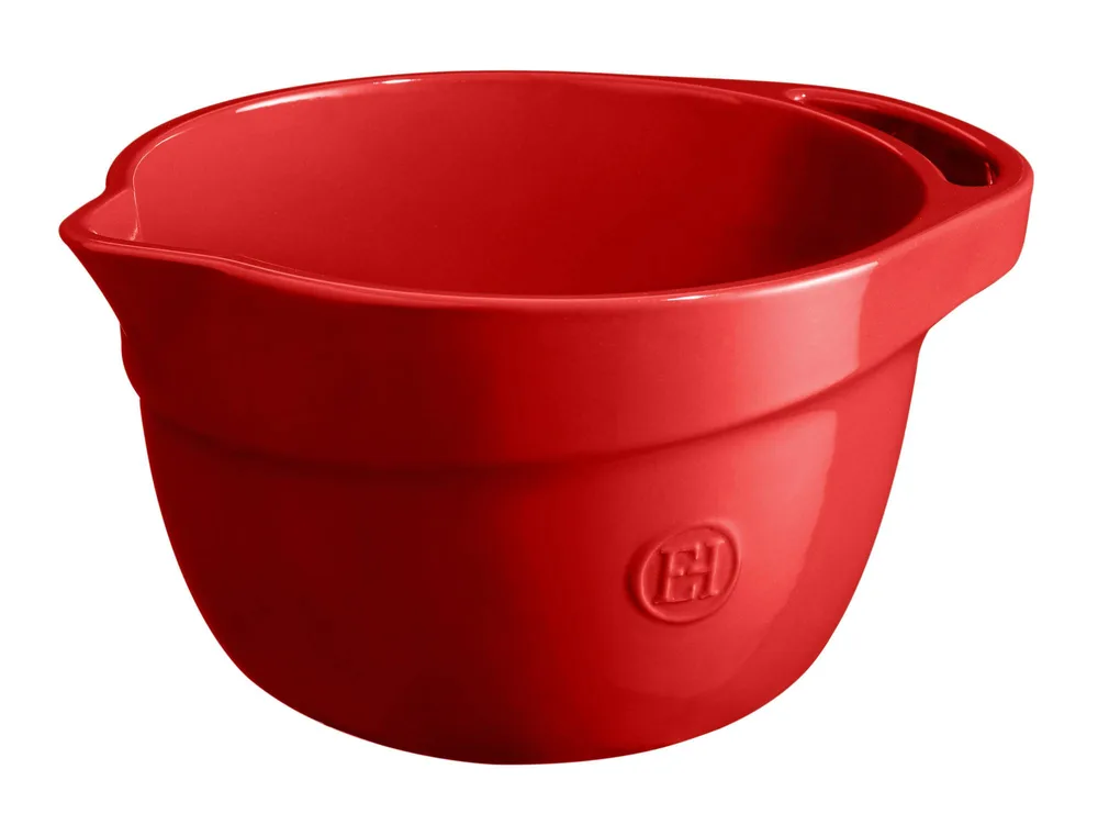 Миска для теста Emile Henry 3,5 л из керамики HR, 22 x 14,5 см, красная