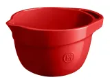 Миска для теста Emile Henry 3,5 л из керамики HR, 22 x 14,5 см, красная — фото 1