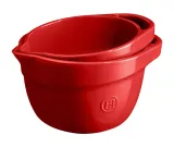Миска для теста Emile Henry 3,5 л из керамики HR, 22 x 14,5 см, красная — фото 2