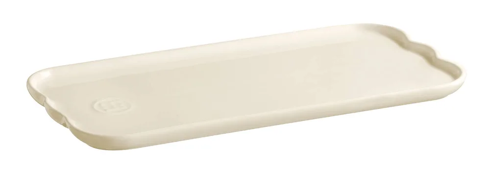Блюдо сервировочное прямоугольное Emile Henry Madeleine 31,5 x 15 см, керамика, бежевое