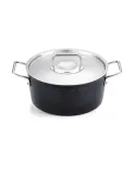 Кастрюля высокая Fissler Adamant 24 см, 4,9 л, антипригарная, для индукционных плит, чёрная — фото 3