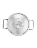 Кастрюля высокая Fissler Adamant 24 см, 4,9 л, антипригарная, для индукционных плит, чёрная — фото 4