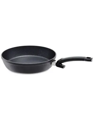 Сковорода Fissler Adamant Comfort 28 см с антипригарным покрытием из карбида кремния, для индукции, чёрная