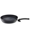 Сковорода Fissler Adamant Comfort 28 см с антипригарным покрытием из карбида кремния, для индукции, чёрная — фото 1