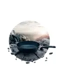 Сковорода Fissler Adamant Comfort 28 см с антипригарным покрытием из карбида кремния, для индукции, чёрная — фото 4