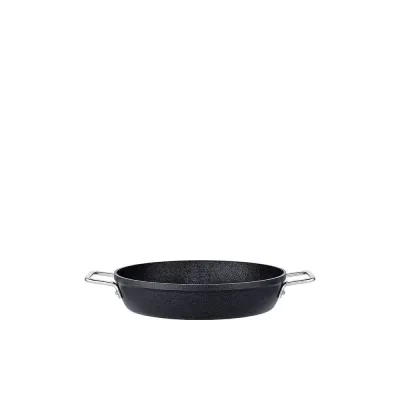 Сковорода для подачи Fissler Adamant 28 см, антипригарная, с двумя ручками, индукция, духовка, чёрная