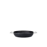 Сковорода для подачи Fissler Adamant 28 см, антипригарная, с двумя ручками, индукция, духовка, чёрная — фото 1