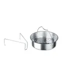 Вставка перфорированная для скороварки Fissler 22 см с треножником, нержавеющая сталь 18/10, серебристая — фото 1