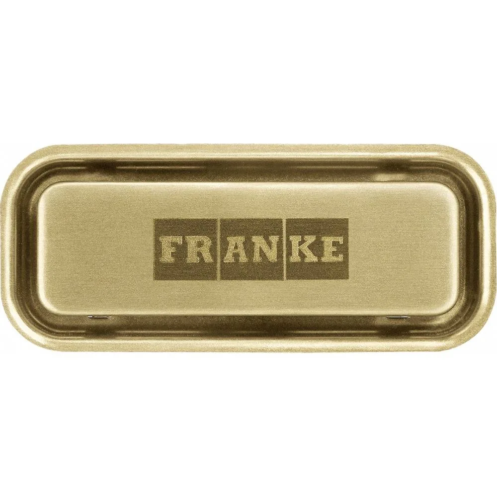 Прямоугольный элемент перелива Franke золотой, нержавеющая сталь, для Fragranit