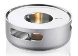 Заварочный чайник с подогревателем GEFU T-PREP 1500 мл, поршень Brew-Stop, прозрачный, серебристый, чёрный — фото 2