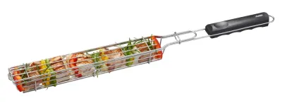 Корзина для гриля GEFU BBQ длинная для шашлычков, кебабов и овощей, 49 см