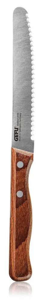 Нож для завтрака GEFU Stulle 12 см, нержавеющая сталь, деревянная рукоятка