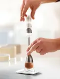 Срезатель скорлупы для яиц с солонкой GEFU OVO 2-в-1, нержавеющая сталь, высота 16,9 см, серебристый — фото 2