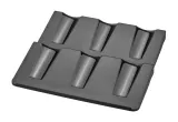 Органайзер для специй GEFU X-PLOSION для ящика, на 3 контейнера, 22,6 x 11,2 x 2,3 см, черный — фото 2