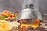Крышка для бургера GEFU BBQ, нержавеющая сталь и пластик, диаметр 10 см, высота 15 см, чёрная с серебристым — фото 3