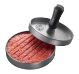 Пресс для гамбургеров GEFU BBQ диаметром 11,8 см, алюминий и пластмасса, чёрный — фото 1