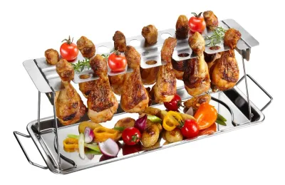 Решётка для куриных ножек и крылышек GEFU BBQ, складная, 43 см, для гриля и духовки