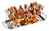 Решётка для куриных ножек и крылышек GEFU BBQ, складная, 43 см, для гриля и духовки — фото 1