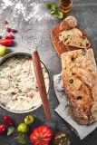 Венчик датский GEFU NEDO для теста, нержавеющая сталь и ореховая древесина, 32 см — фото 2