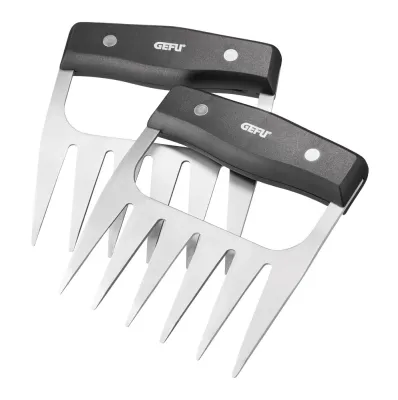 Когти для разделки мяса GEFU BBQ, набор 2 шт, нержавеющая сталь, 12 x 10,5 x 2 см, чёрные