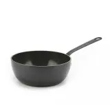 Сотейник GreenPan Craft 20 см, 2 л, керамическое антипригарное покрытие, нержавеющая сталь, для всех плит, чёрный — фото 1
