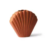 Керамическая ваза HK Living Shell, размер M, коричневая, высота 18,2 см — фото 2