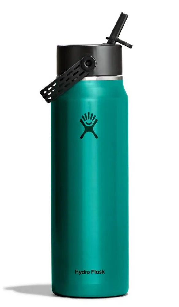 Термобутылка Hydro Flask Lightweight Flex Straw Cap 32 oz (0,946 л) с трубочкой, изумрудная Emerald Green